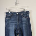 American Eagle  Super High Rise Baggy Wide Leg Jeans Dark Wash Womens 8 Short Photo 3