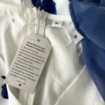 Two Piece Blue Floral Midi Dress With Cover Up Shawl Size XL Photo 7