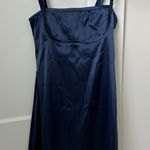SheIn Navy silk night dress Photo 0
