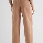 EXPRESS âsuper high rise utility trouser tan size 10 Photo 1