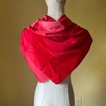 Fiorio Milano Vintage Italian Silk Scarf Red Pink Geometric 100% Seta‎ Photo 4