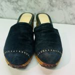 UGG  Australia 1655 Women's blue suede closed toe slide mule wedge shoes sz US 8 Photo 4