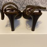 Ralph Lauren  Delanna Brown Python Heels Photo 3