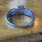 Swavorski Swarovski Crystal Sterling Silver Ring Size 9 Photo 4