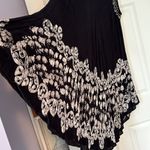 Shoreline  Black print with embroidery one size fits most dress or swim coverup Photo 2