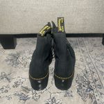 Dr. Martens  Womens Boots Leona Black Milled Nubuck Leather Combat Photo 4