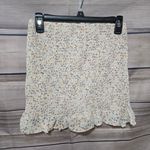Love Tree Cream Floral Boho Cropped Blouse Ruffle Skirt 2 Piece Set Size Medium Photo 8
