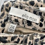 Ella Moss  Women's Cream/Black Cheetah Dabs High Rise Skinny Ankle Jeans sz 24 Photo 4