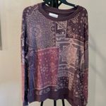 Lucky Brand  Purple Paisley Sweatshirt Photo 0