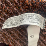 ZARA  Tweed Pink Orange Stripe Tie‎ Neck Short Sleeve Mini Dress Size Small Photo 11