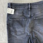 Free People Zuri distressed high waisted Mom Jean in Grey Dusty  Roads  Photo 9
