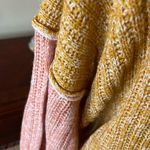 Cozy Cropped Sweater Freshman Acrylic Knit Crochet Gold Beige Brown Multiple Size XL Photo 13