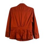 Banana Republic Burnt Orange Rust Fitted 3/4 Sleeve Shirt Photo 1