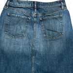 Loft Women's Split Front Jeans Skirt Blue Size 6 Photo 3