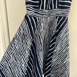 New York & Co. Navy Blue & White Patterned Dress | Eva Mendes for NY&Co Photo 2