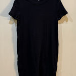 Michael Stars Micheal Stars Black Crewneck T Shirt Dress Short Sleeve Size Medium Photo 0