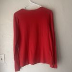 Ralph Lauren LRL Lauren  Size Medium‎ Red Holiday Reindeer Beaded Old Money Shirt Photo 5