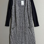 Anthropologie  Dolan sz S gray black open cardigan‎ NWT Photo 0