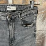 ZARA Charcoal Ripped Denim Photo 2