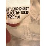 Kut From The Kloth  Amy Crop Straight Leg White‎ Jeans Size 10 Frayed Hem Photo 2