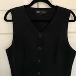 ZARA Black Box Pleat Mini Dress Size L Photo 3