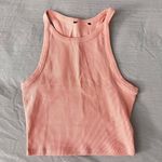 ZARA Pink Ribbed Tank Top Photo 1