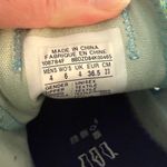 Converse  All Star Canvas Sneakers Blue Lime Green Women’s Size 6 Double Tongue Photo 1