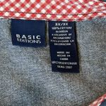 VTG Denim Shirt Embroidered Womens 3X Stars USA‎ Country Cottage Granny 90s Blue Size undefined Photo 5