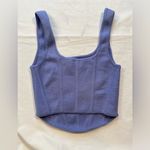 Aritzia , Wilfred purple crop top, handkerchief hem,‎ scoop neck, size S Photo 1