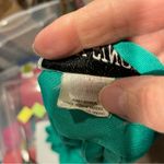 Vintage 70s Henry Singer flowy green polyester slinky pantsuit 2 piece set USA Photo 13