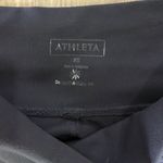 Athleta  Yoga Pants Womens XS Wide Flare Leg Blue Back Flap Pockets Leggings Photo 4