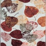 Vintage Fall Leaf Turtleneck Top 100% Cotton teacher size 2X White Photo 6