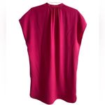 Vince  shift tunic mini dress fuschia sleeveless with pockets Medium Photo 2