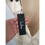 Lulus  Formal Prom‎ Mini Dress Womens Small Ivory Gold Hummingbird Print NEW Photo 9