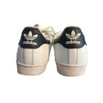 Adidas  Superstar White Black Sneakers Leather Low Top Design PGD 789006 Sz 6.5 Photo 4