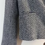 Karl Lagerfeld Tweed Pearl Blazer black & white Pockets size 8 Photo 5