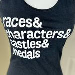 Raw Threads Races & Characters & Castles & Medal Black Racerback Run Tank Top S Photo 1