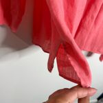 J. Jill Love Linen Essential Shirt In Coral Long Sleeve Button Up Size 3X Photo 9
