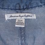 American Eagle  Outfitters blue floral denim long sleeve mini dress Photo 8