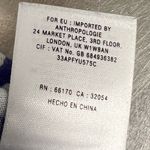 Anthropologie  Meadow Rue White and Blue Sleeveless Top - Size Medium - VGUC Photo 5