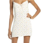 Reformation  Chandler Floral Minidress In Winnie Medium NEW Photo 0