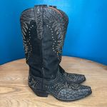 Dan Post  Envy Women’s Western Studded Cowboy Boots Black Leather Size 7.5 Photo 2