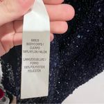 THEIA Sequin Formal Short Bodycon Dress Navy Size 12 Photo 11