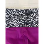 Lululemon Wunder Under Reversible Leggings Black Regal Plum Miss Mosaic Size 4 Photo 5