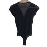 Love Culture  ladies black sheer lace onesie top size small rave festival Photo 6
