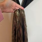 Mac Duggal - Gold Pleated Metallic Cutout Gown Formal Black Tie Dress Gala Photo 6