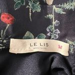 Le lis LE LIS Navy Floral Long Sleeve Tiered Ruffle Trim Mini Shift Dress NWOT Large Photo 9