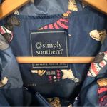Simply Southern Like New  Dog Print Windbreaker Rain Jacket Photo 4