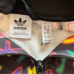 Adidas Originals Black Bomber Jacket with Vibrant Design Photo 8