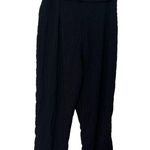 Lovers + Friends Irving Pants Black Paperbag Waist Crop Women's Size Medium New Photo 4